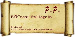 Pércsi Pellegrin névjegykártya